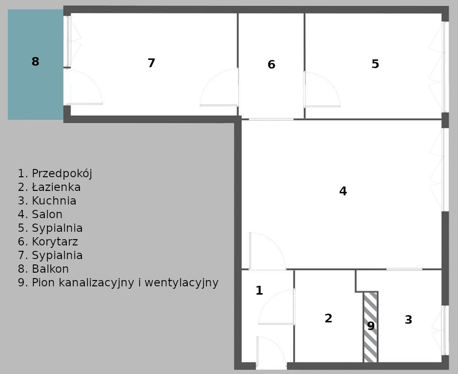 Mieszkanie 3-pokojowe Łódź Górna, ul. Juliusza Kossaka. Zdjęcie 1
