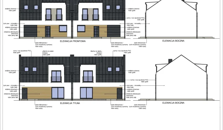 bliźniak, 4 pokoje Lubinia Mała
