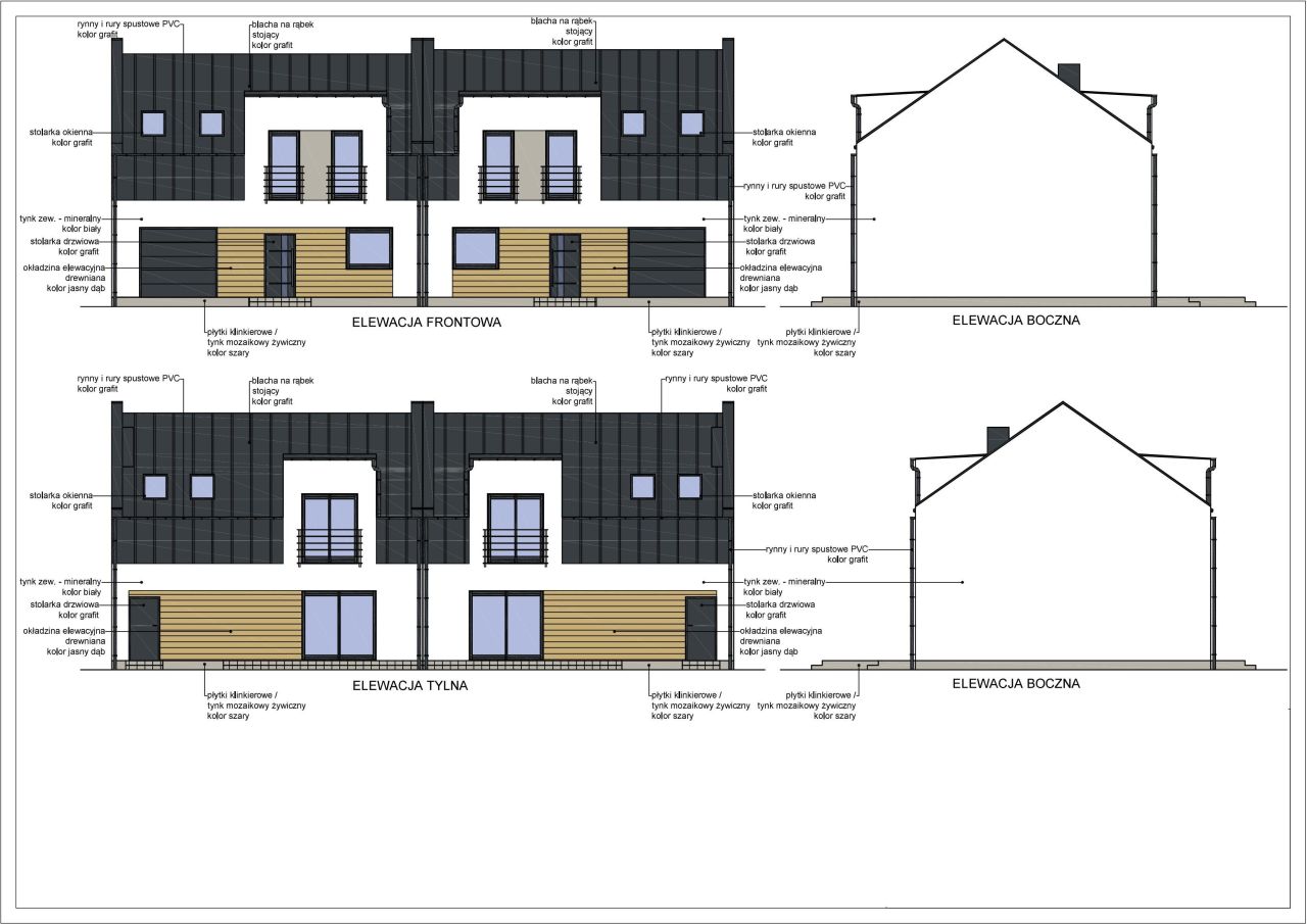 bliźniak, 4 pokoje Lubinia Mała