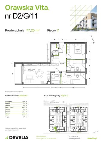Mieszkanie 4-pokojowe Wrocław Ołtaszyn, ul. Orawska. Zdjęcie 8