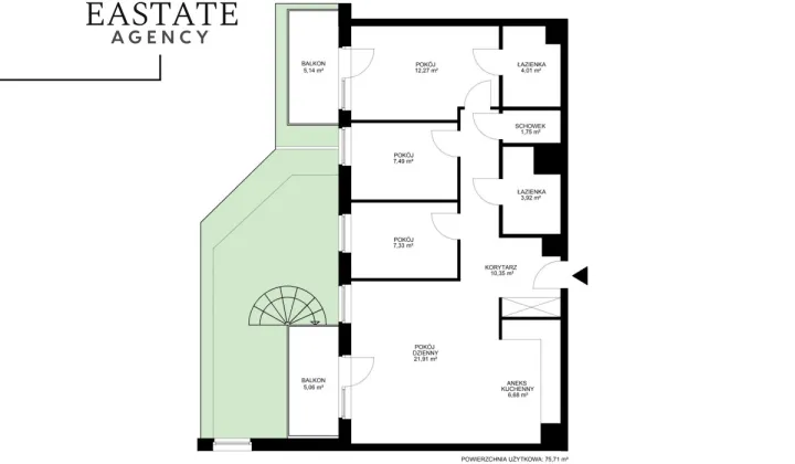 Mieszkanie 4-pokojowe Warszawa Białołęka, ul. Mirabelki