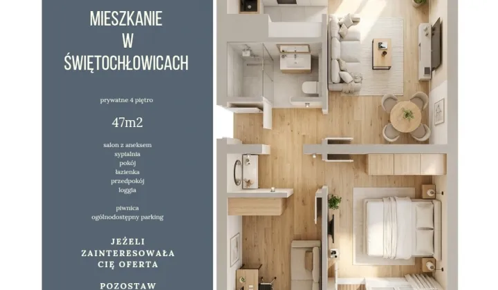 Mieszkanie 3-pokojowe Świętochłowice Zgoda, ul. Śląska
