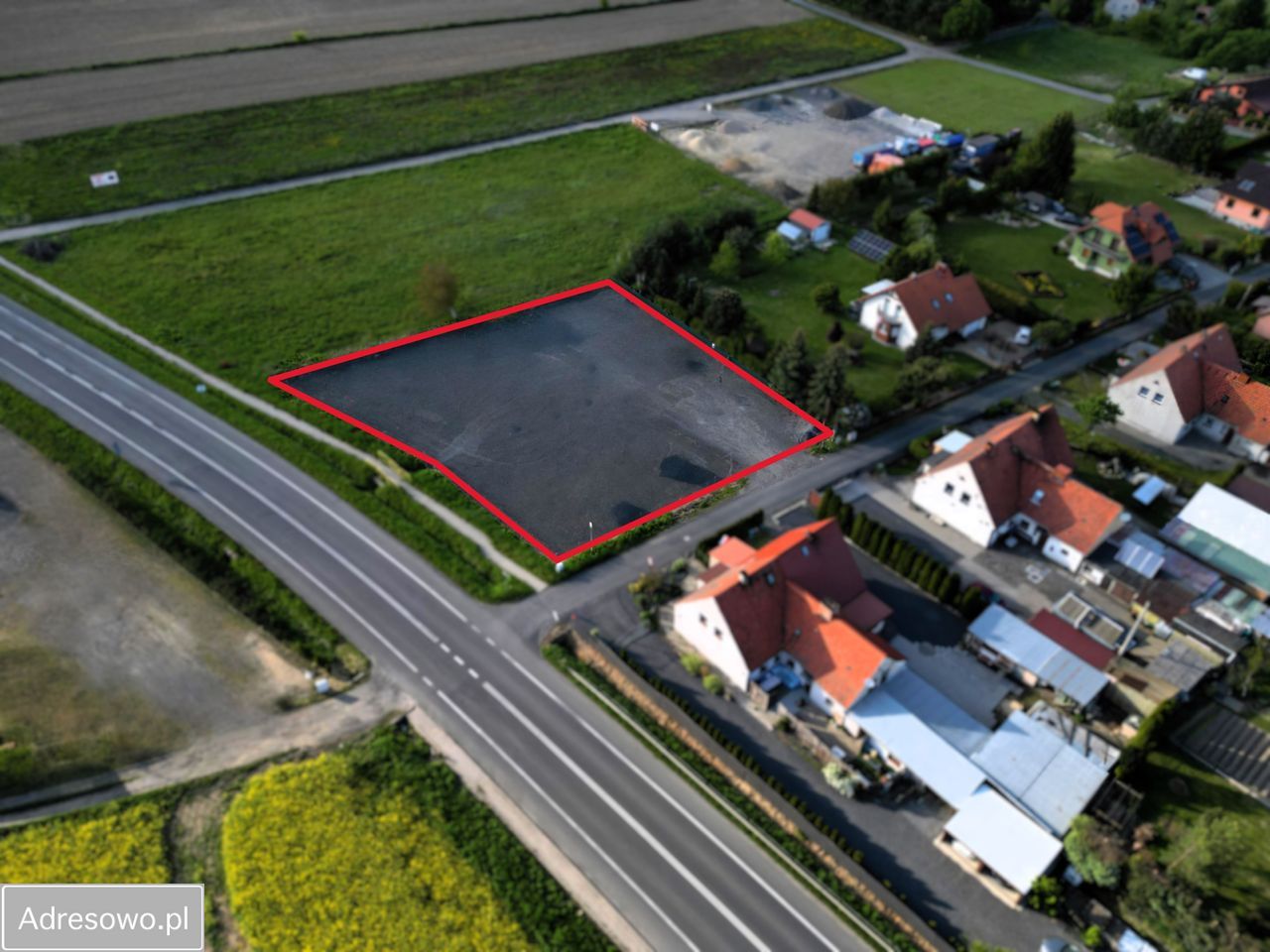 Działka inwestycyjna Pisarzowice