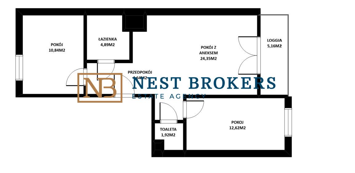 Mieszkanie 3-pokojowe Kraków Podgórze, ul. Walerego Sławka. Zdjęcie 3