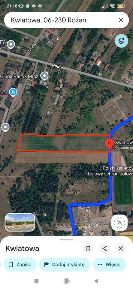 Działka inwestycyjna Różan, ul. Kwiatowa. Zdjęcie 2