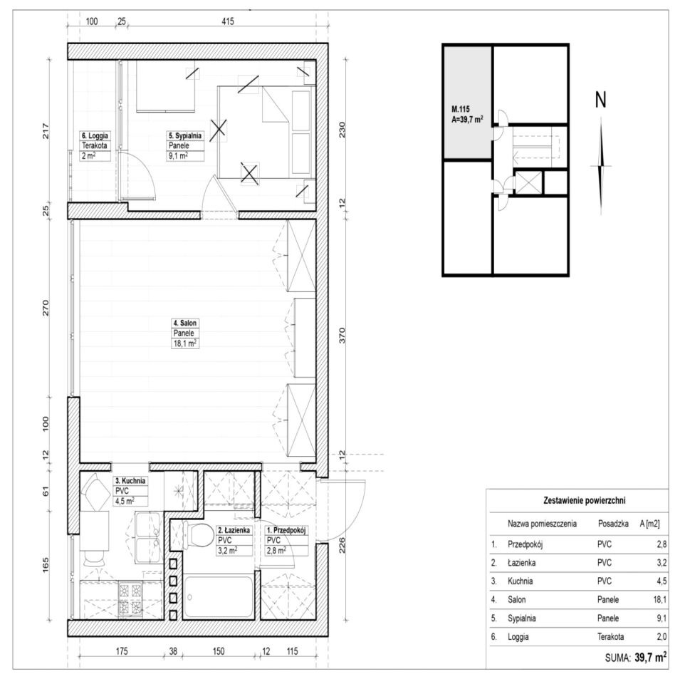 Mieszkanie 2-pokojowe Łódź Górna, ul. Alojzego Felińskiego. Zdjęcie 2