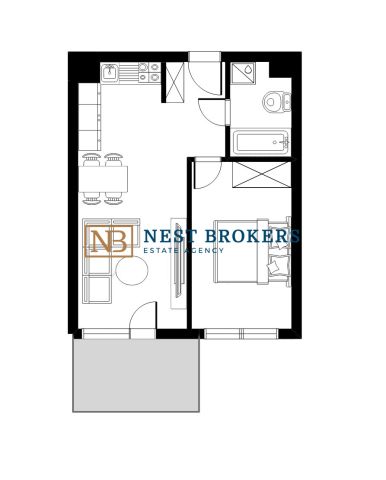 Mieszkanie 2-pokojowe Kraków Podgórze, ul. Łagiewnicka. Zdjęcie 6