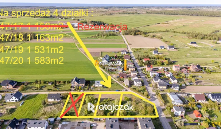 Działka budowlana Wierzchucino, ul. Kapitańska
