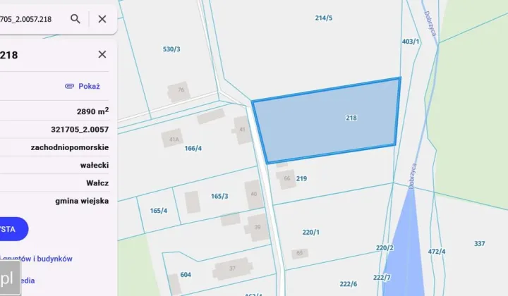 Działka budowlana Golce