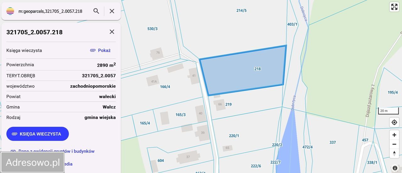 Działka budowlana Golce