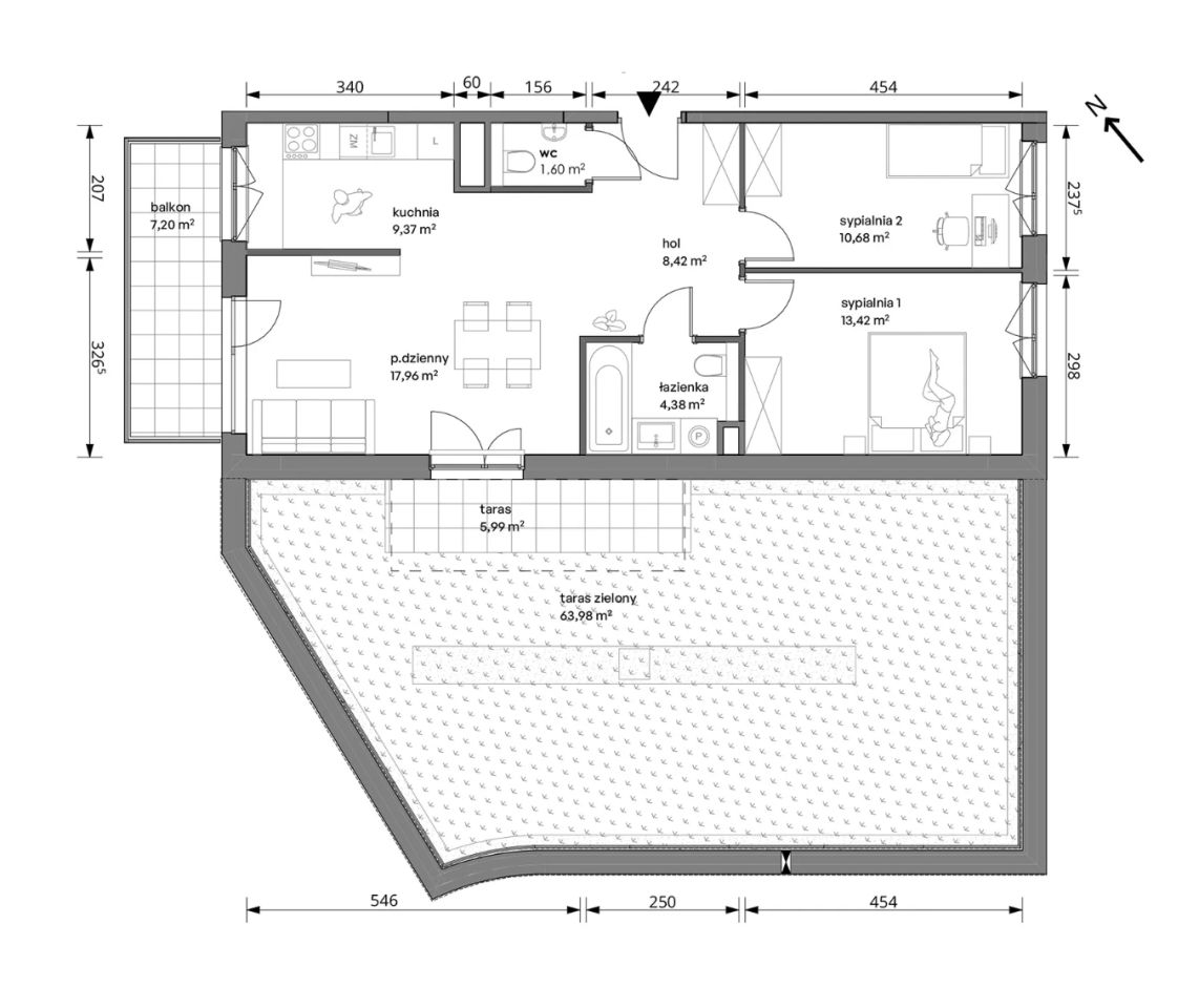 Mieszkanie 3-pokojowe Warszawa Włochy, ul. Trzcinowa. Zdjęcie 7
