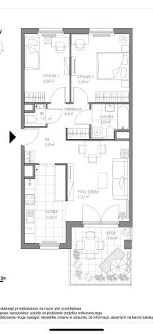 Mieszkanie 3-pokojowe Warszawa Wawer, ul. Korkowa. Zdjęcie 22