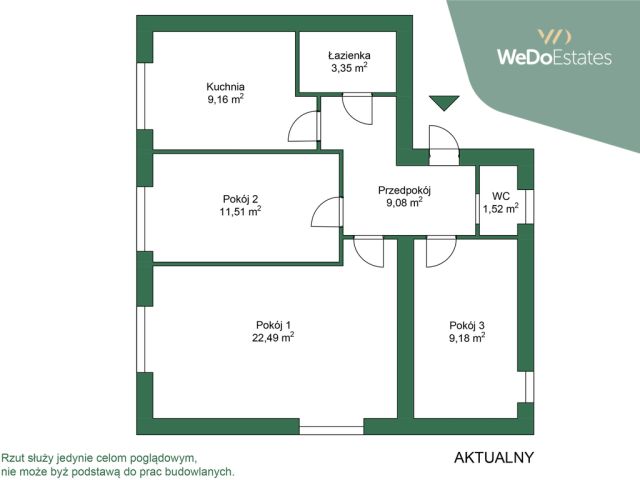 Mieszkanie 3-pokojowe Warszawa Ochota, ul. Szczęśliwicka. Zdjęcie 17