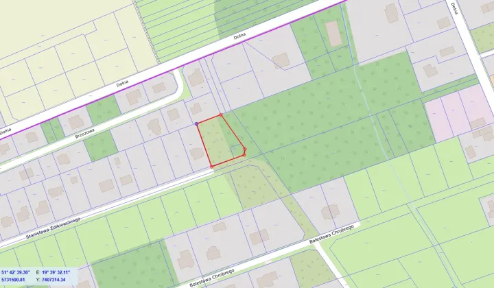 Działka budowlana Bukowiec Bukowiec Dolny, ul. Stanisława Żółkiewskiego