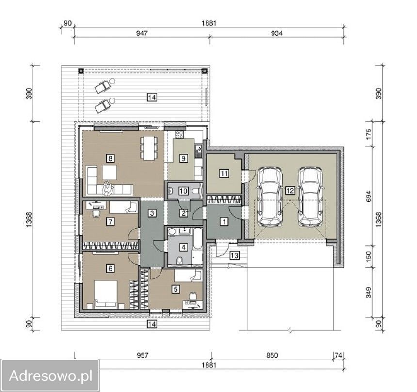 dom wolnostojący, 4 pokoje Okalewo. Zdjęcie 2