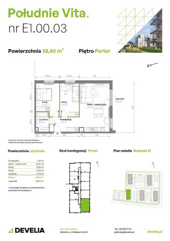 Mieszkanie 3-pokojowe Gdańsk Orunia Górna, ul. Kazimierza Wielkiego. Zdjęcie 7