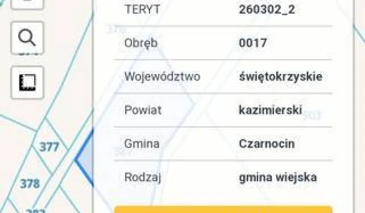 Działka rolna Soboszów