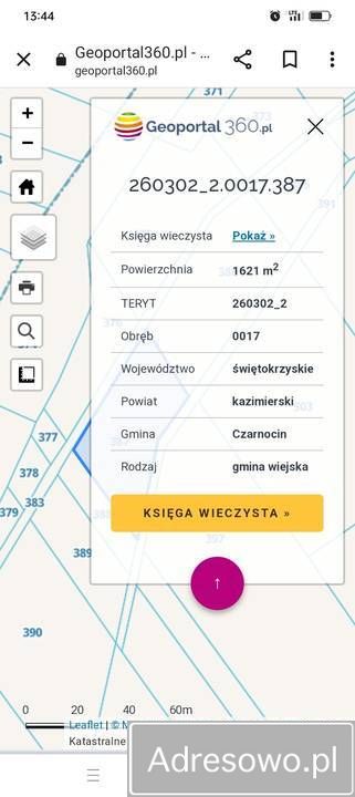 Działka rolna Soboszów