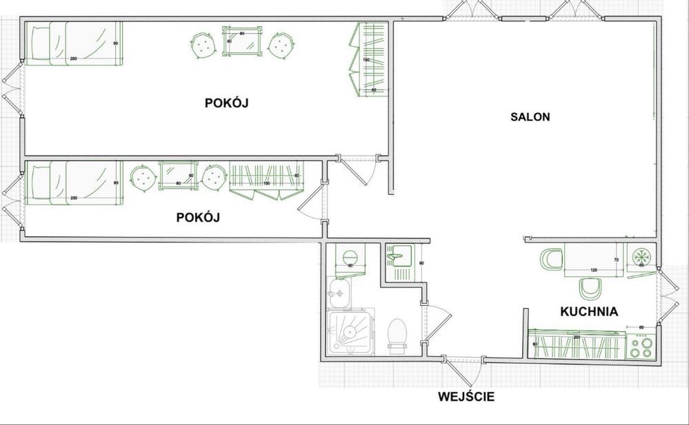 Mieszkanie 3-pokojowe Zabrze Rokitnica, ul. Krakowska. Zdjęcie 8
