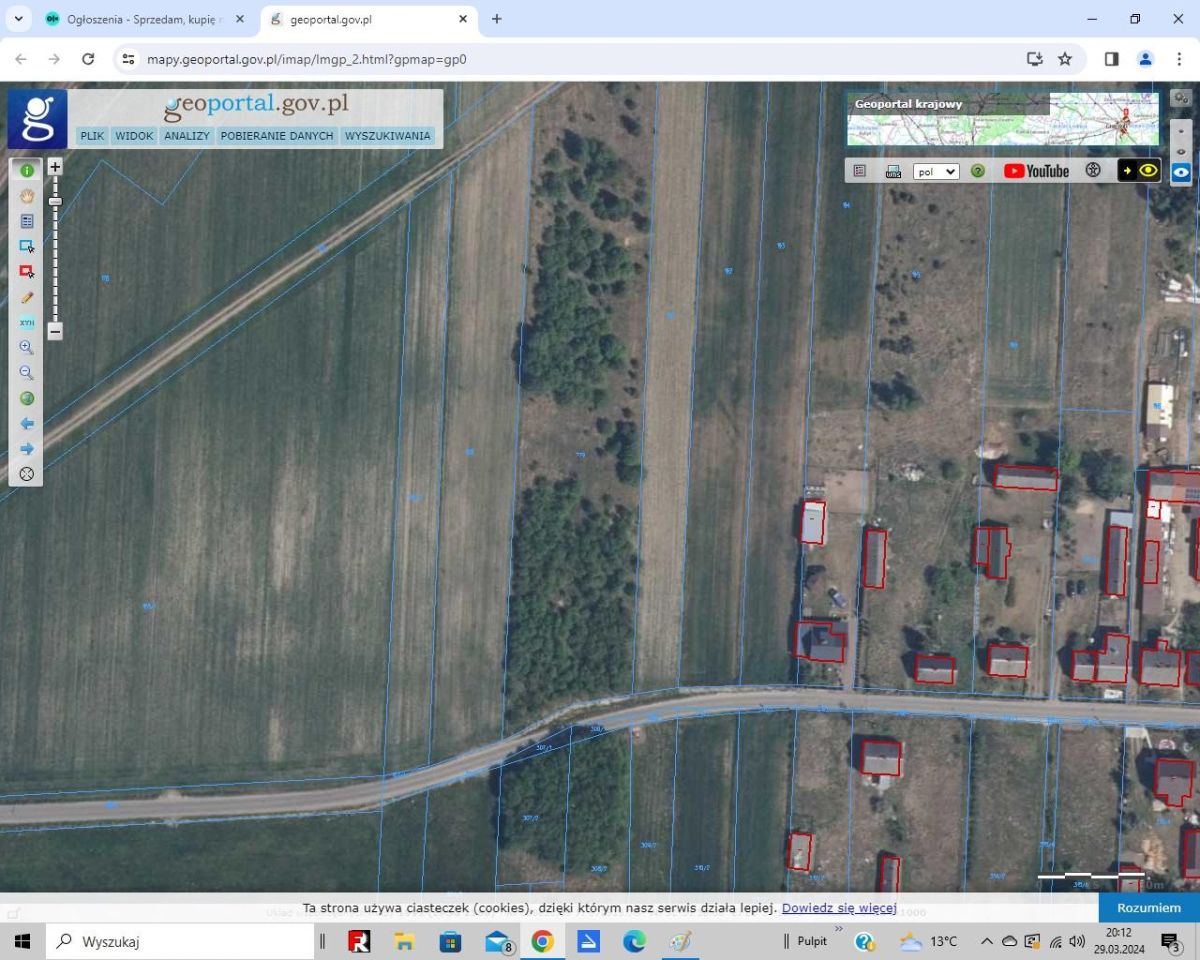 Działka rolno-budowlana Ponikiew Mała. Zdjęcie 1