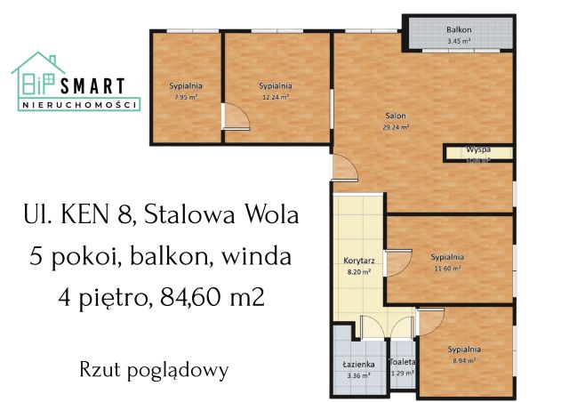 Mieszkanie 5-pokojowe Stalowa Wola, ul. Komisji Edukacji Narodowej. Zdjęcie 13