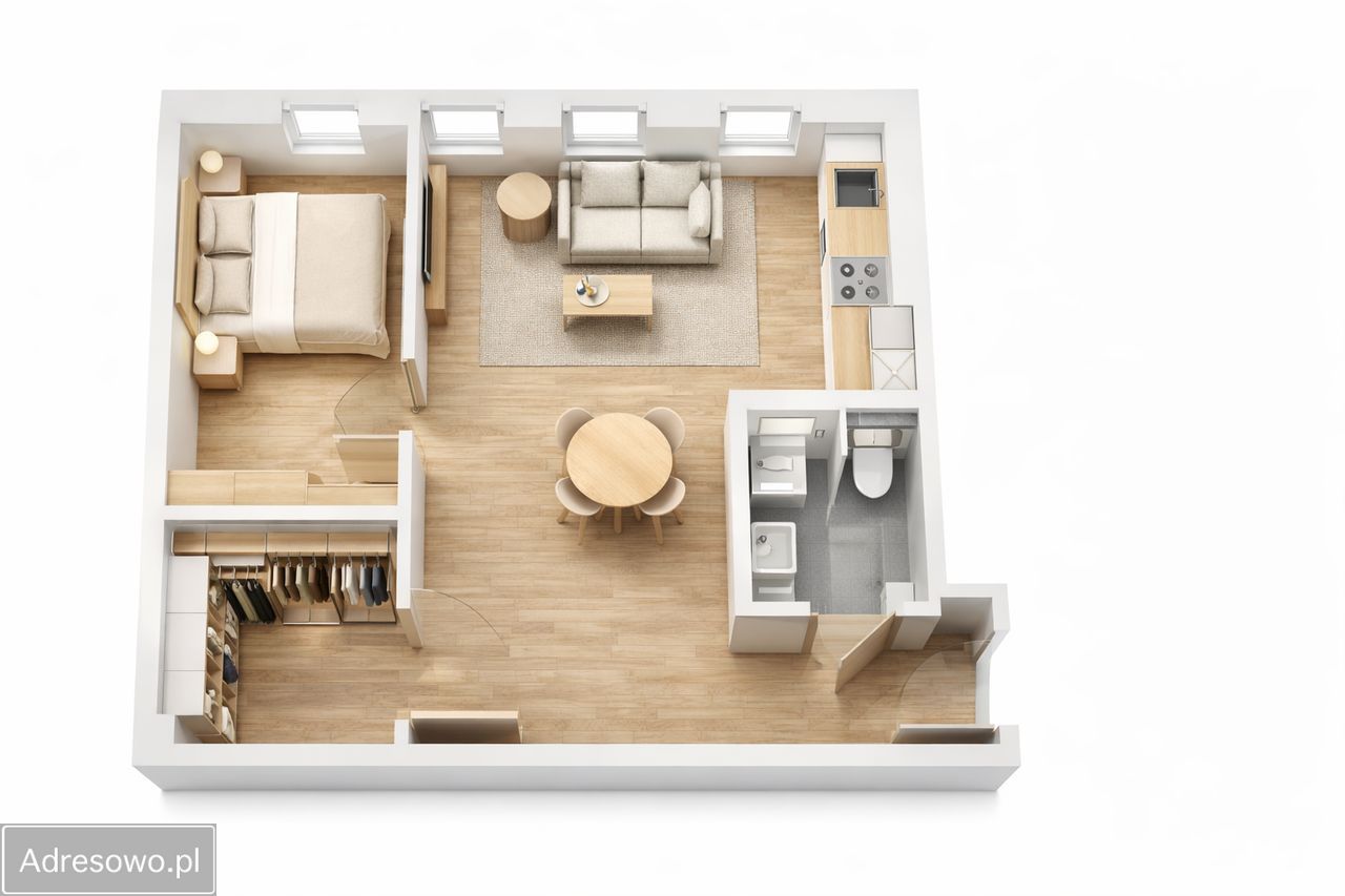 Mieszkanie 2-pokojowe Wrocław Śródmieście, ul. Juliana Ursyna Niemcewicza. Zdjęcie 17