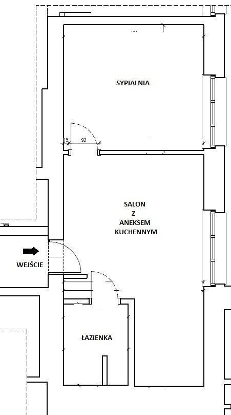 Mieszkanie 2-pokojowe Kraków Stare Miasto, ul. Józefa Sarego. Zdjęcie 19