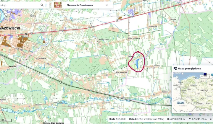 Działka rolno-budowlana Tyborów