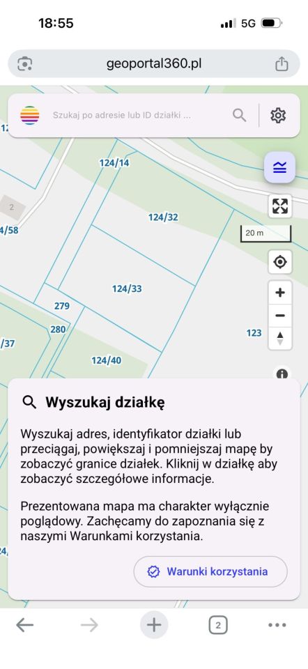 Działka budowlana Parski. Zdjęcie 1