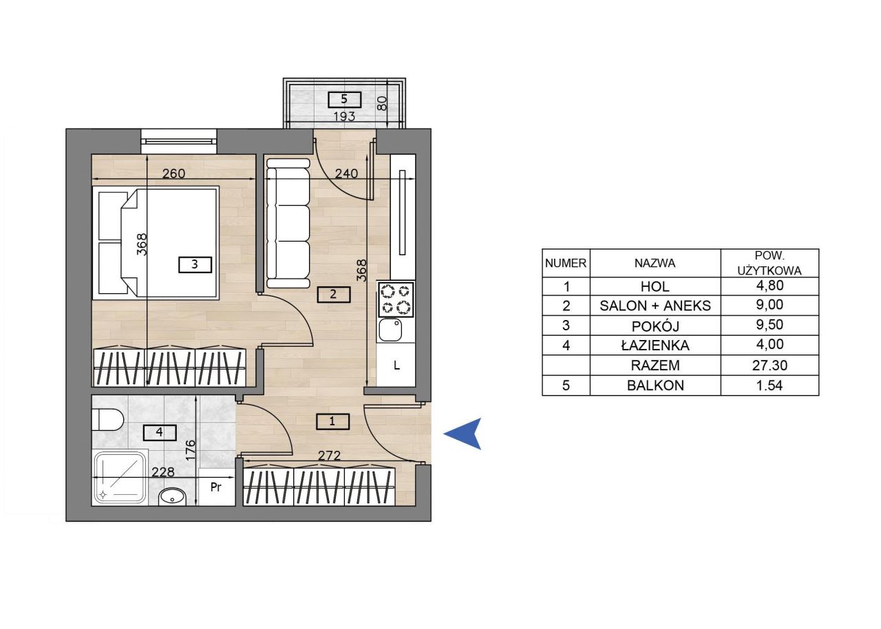 Mieszkanie 1-pokojowe Siewierz, ul. Nowomiejska. Zdjęcie 19