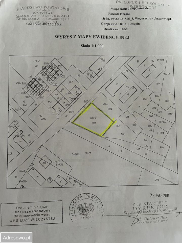 Działka rolna Lesięcin. Zdjęcie 2