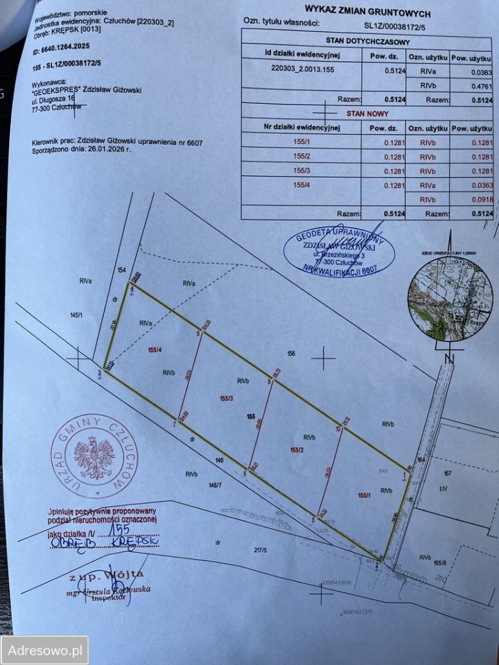 Działka budowlana Krępsk. Zdjęcie 2