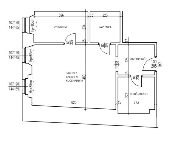 Mieszkanie 3-pokojowe Grodków, rynek Rynek. Zdjęcie 6