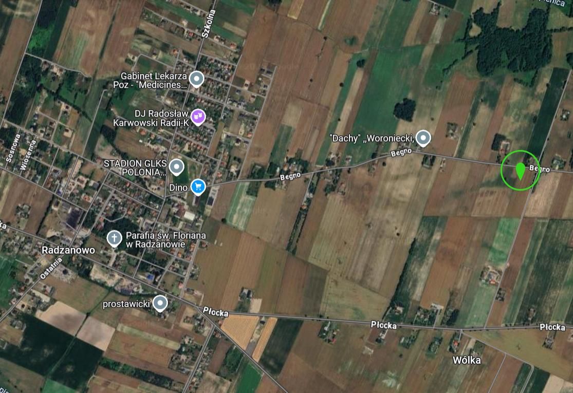 Działka budowlana Radzanowo Begno, ul. Begno. Zdjęcie 6