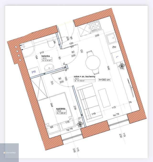 Mieszkanie 2-pokojowe Katowice Śródmieście, ul. Warszawska. Zdjęcie 13