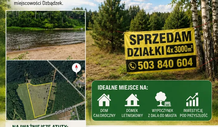 Działka rekreacyjna Dzbądzek