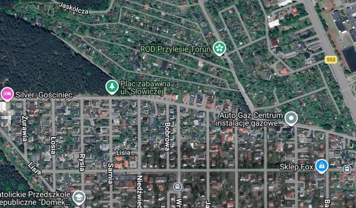 Działka rekreacyjna Toruń Wrzosy, ul. Słowicza