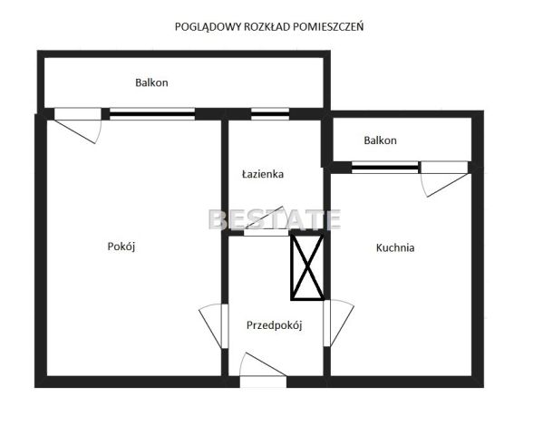 Mieszkanie 1-pokojowe Pabianice Piaski. Zdjęcie 9