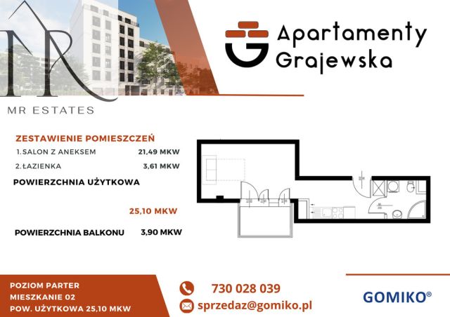 Mieszkanie 1-pokojowe Warszawa Praga-Północ, ul. Grajewska. Zdjęcie 3