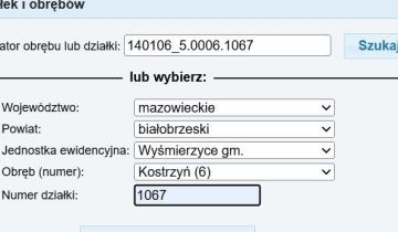 Działka rolna Kostrzyn