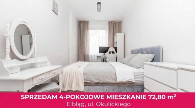 Mieszkanie 4-pokojowe Elbląg, ul. Leopolda Okulickiego. Zdjęcie 1