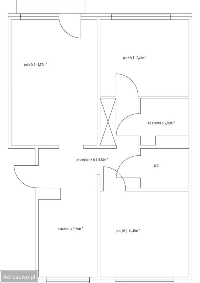 Mieszkanie 3-pokojowe Łódź Widzew, ul. Piotra Czajkowskiego. Zdjęcie 19
