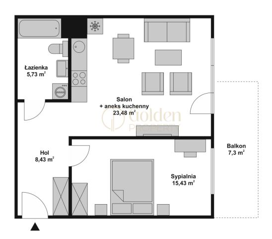 Mieszkanie 2-pokojowe Gdańsk Śródmieście, ul. Łąkowa. Zdjęcie 15