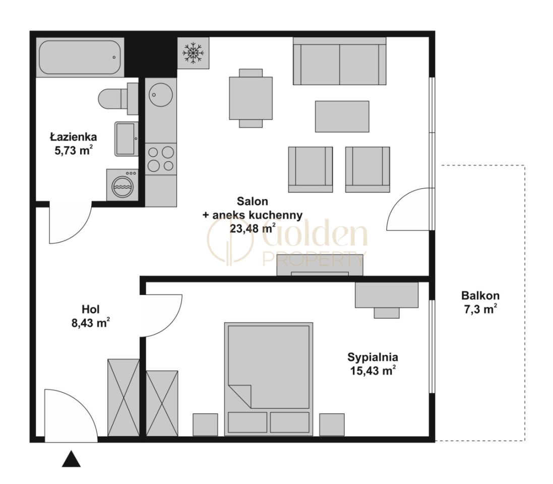 Mieszkanie 2-pokojowe Gdańsk Śródmieście, ul. Łąkowa. Zdjęcie 15