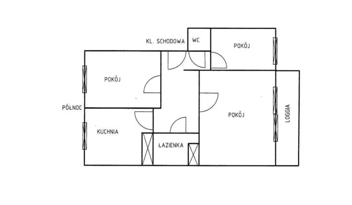 Mieszkanie 3-pokojowe Lubawa, ul. Gdańska