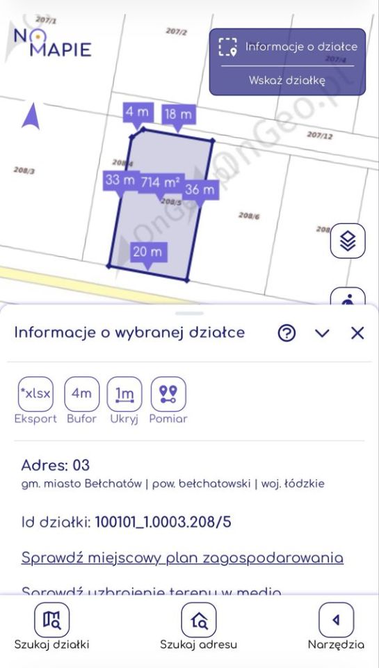 Działka budowlana Bełchatów, ul. Ceramiczna. Zdjęcie 2
