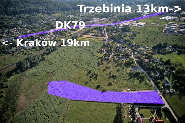 Działka budowlana Krzeszowice Żbik, ul. Władysława Reymonta. Zdjęcie 1