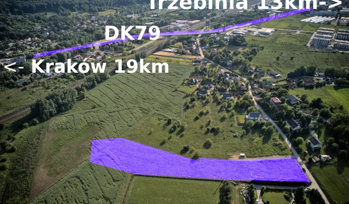 Działka budowlana Krzeszowice Żbik, ul. Władysława Reymonta