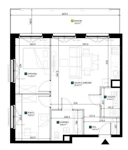 Mieszkanie 3-pokojowe Wrocław Krzyki, ul. Świeradowska. Zdjęcie 5