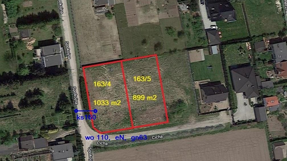 Działka budowlana Palędzie, ul. Cicha